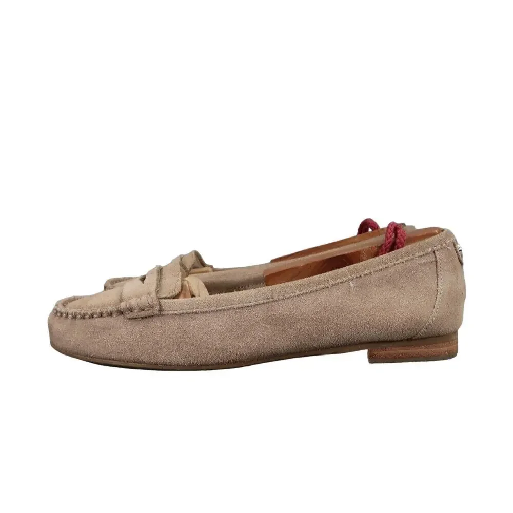Michael Kors Shoes Womens 6.5 Loafer Leather Moccasin Slip On Fashion Career Tan